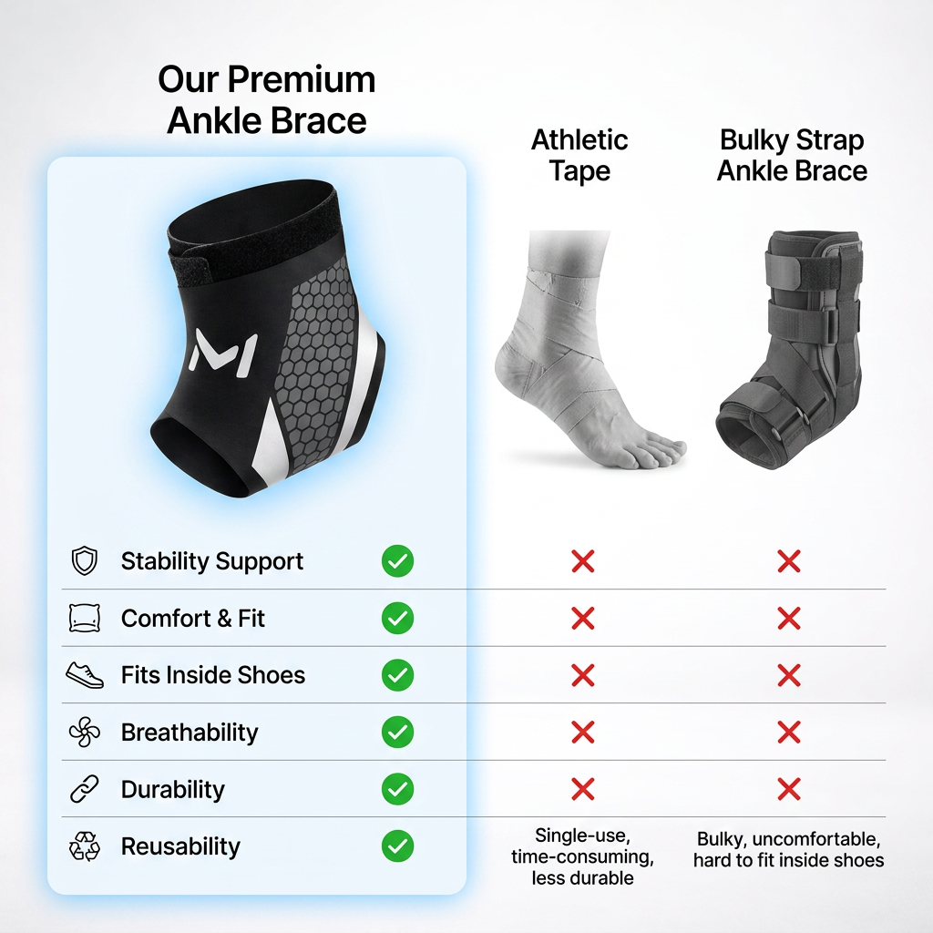 AnkleArmor™ Ankle Support Compression Braces (Pair Pack)